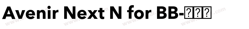 Avenir Next N for BB字体转换